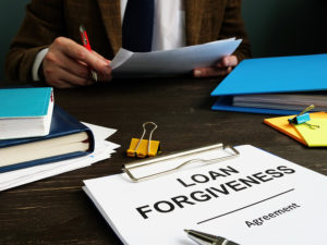 Bigstock Loan Forgiveness Form And Man 366853807